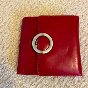 NWOT Wilsons Leather red wallet